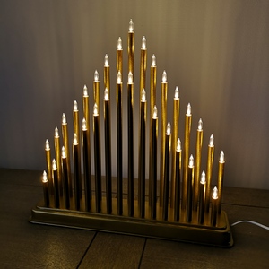 Premier 33 LED Christmas Candle bridge - Gold by Samuel Alexander