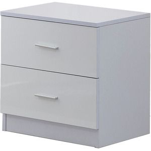 HOMCOM High Gloss Trio Bedroom Furniture Set - White by HOMCOM