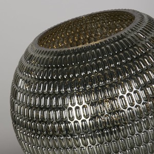 Battery Powered Glass Lamp Grey - Grey by Lighting Collection