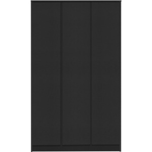 Malvern 3 Door Wardrobe Bedroom Set - Black by Seconique