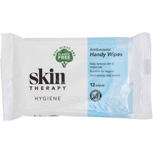 Skin Therapy Antibacterial Handy Wipes - White