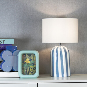 Roisin Table Lamp - Blue and White