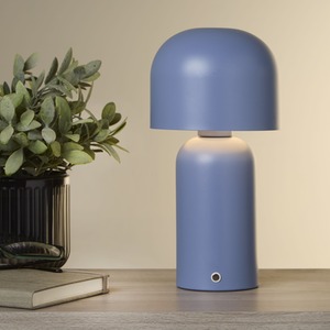 Portable Led Mushroom Table Lamp Blue - Blue by Lighting Collection
