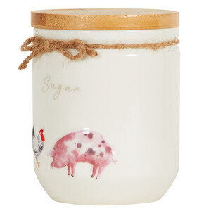 Daisy Farm Canister - Multicolour / Sugar