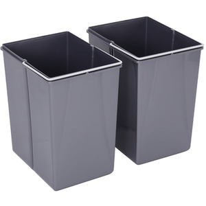 Bin Pull-Out Double Kitchen Waste Unit - Grey by Kidkid