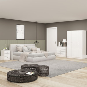Denver 3 Door Wardrobe Bedroom Set by Seconique