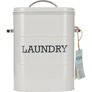 Living Nostalgia French Grey Laundry Tin - Grey by KitchenCraft