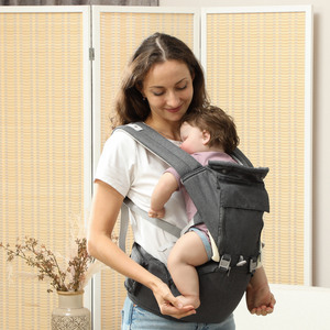 AIYAPLAY 6 in 1 Baby Carrier Newborn to Toddler with Removable Seat - Grey by AIYAPLAY