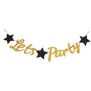 Lets Party Banner 2m - Multicolour