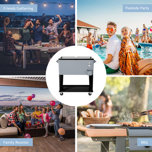 76L Rolling Cooler Cart by Costway