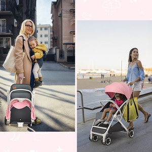 Lightweight Baby Stroller - Pink by Costway