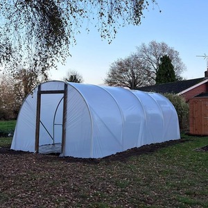 10ft Straight Sided Polytunnel Kit, Heavy Duty Professional Greenhouse by Direct Polytunnels