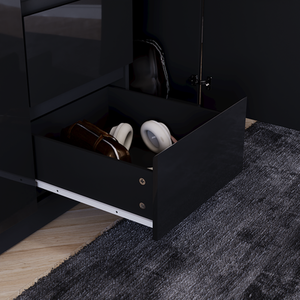 Vida Designs Glinton 4 Piece FSC Bedroom Set - Black by Vida Designs