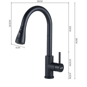 Stainless Steel Pull-Out Mixer Water Tap by Livingandhome