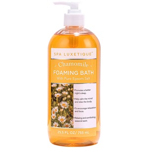 Chamomile Scent Shower Gel Foaming Bath with Pure Epsom Salt - Orange by Livingandhome