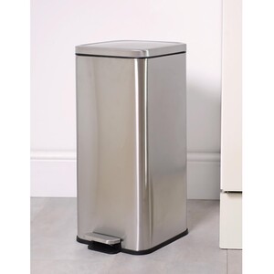 Charcoal Square Bin 30L