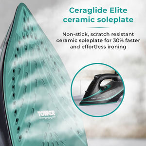 Ceraglide 3100W Iron Ultra Speed Black and Teal - Teal by Tower