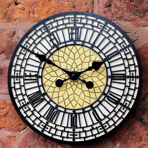 Garden Wall Clock Big Ben - Black & White by Garden Mile