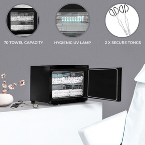 Black Hot Towel Warmer - Black by Monster Shop