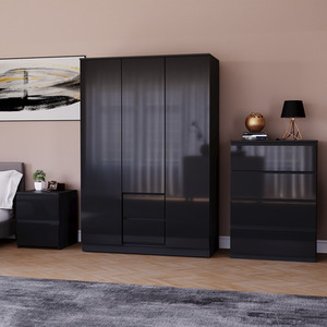 Vida Designs Glinton 3 Piece FSC Bedroom Set - Black by Vida Designs