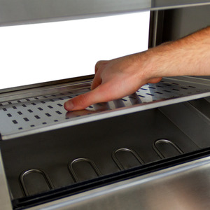 Hot Dog Steamer with Tongs and Sauce Bottles - Red by KuKoo