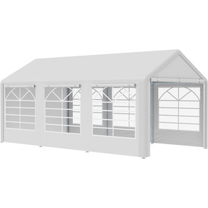 Outsunny Garden Gazebo Marquee (6m x 3m) - Silver by Outsunny