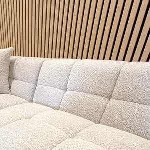 4x Wood Acoustic Slatted Wall Panels - Light Oak by Aluxo