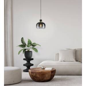 EGLO Oilella Black Grey Smoked Pendant - Black by EGLO