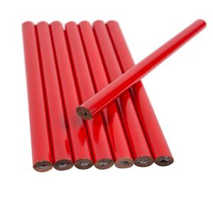 Carpenters Pencils Red Pack of 8 - Red by Blackspur