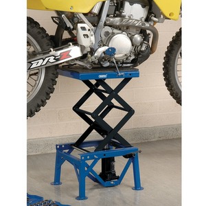 Draper Hydraulic Motorcycle Scissor Lift - Blue/Black by Draper