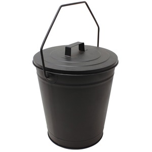 Charnwood Coal Bucket Fireside Log Holder - Black by JVL