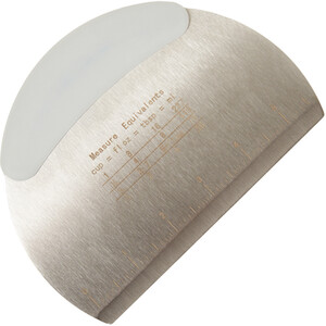 Stainless Steel Scraper with Soft Grip Handle - Silver