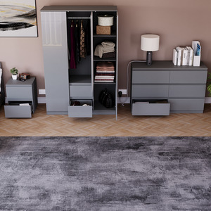 Vida Designs Glinton 3 Piece FSC Bedroom Set - Grey by Vida Designs