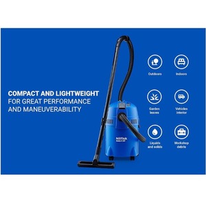 Nilfisk Buddy II Wet and Dry Vacuum for Indoor and Outdoor 18L 1200W - Blue by Nilfisk