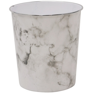 Small Marble Waste Paper Bin by JVL