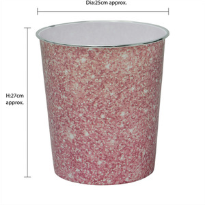 Pink Sparkle Waste Paper Bin by JVL