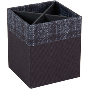 Tartan Pen Pot - Grey