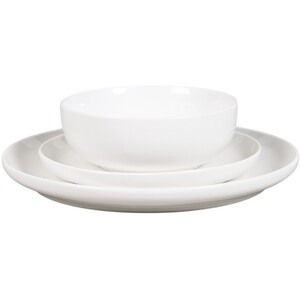 Contemporary White 12 Piece Dinner Set