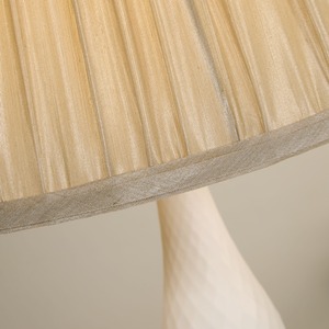 Rechargeable White Candle Table Lamp - White by Lighting Collection