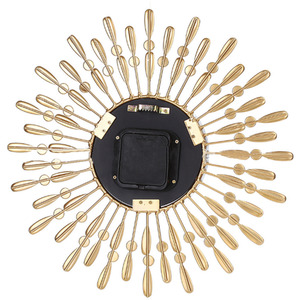 Metal Wall Clock with Crystal - Gold by lifeideas