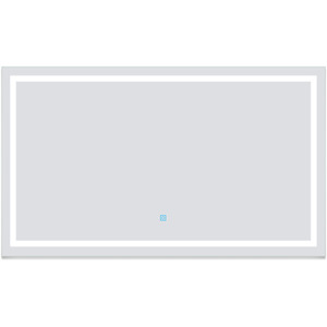 LED Illuminated Bathroom Mirror with Demister Pad by AicaBathroom