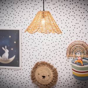 Vine Natural Flower Ceiling Pendant Shade - Natural by ValueLights