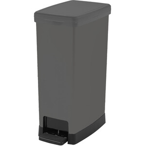 Moda Slim Pedal Bin 40L - Charcoal