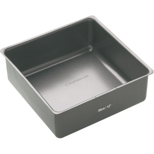 MasterClass Non-Stick 30cm Loose Base Deep Cake Pan - Grey / 9.5cm by MasterClass