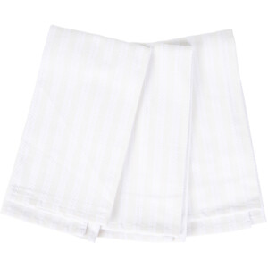 Pack of 3 Basket Weave Tea Towels - Cream