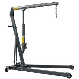 SwitZer 1 Tonne Folding Engine Crane Stand Hoist Lift - Grey by SwitZer