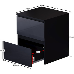 Vida Designs Glinton 4 Piece FSC Bedroom Set - Black by Vida Designs