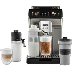 DeLonghi Eletta Explore Bean to Cup Automatic Coffee Machine - Silver by DeLonghi