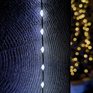 Compact MicroBrights Christmas Lights with LEDs in White - White by Samuel Alexander