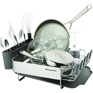 KitchenAid Compact Dish-Drying Rack - Grey by KitchenAid